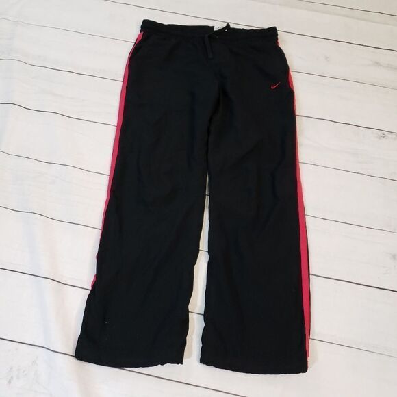 Nike The Athletic Dept womens black pink swoshy L - Picture 1 of 8